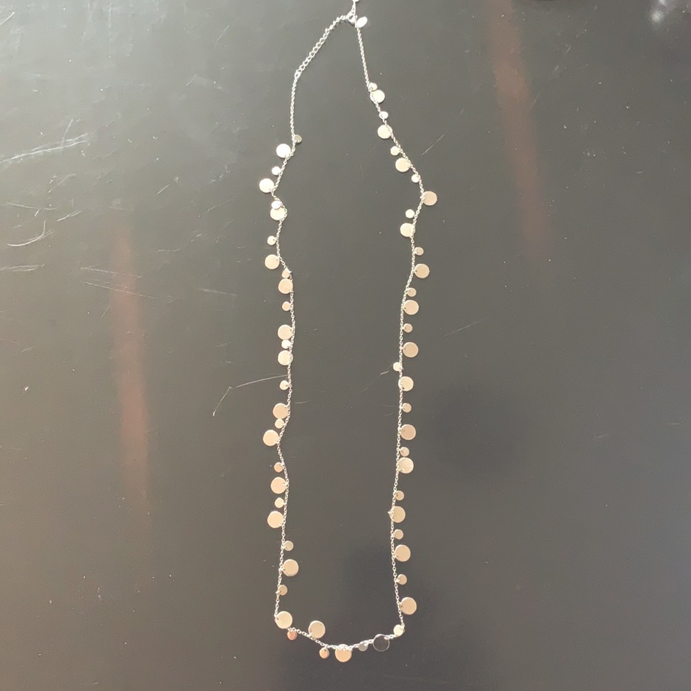 Lia Sophia 37 inch silver necklace